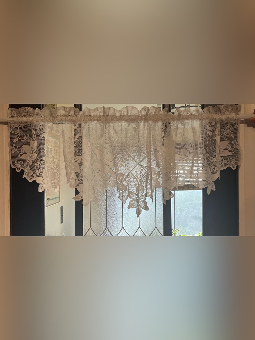 White Lace Valance